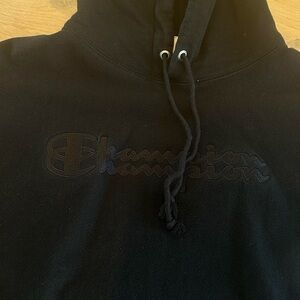 Champion Black Reverse Weave Hoodie